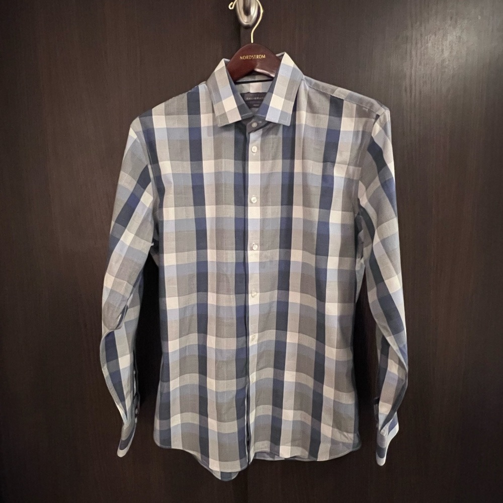 Bold Checked Dress Shirt